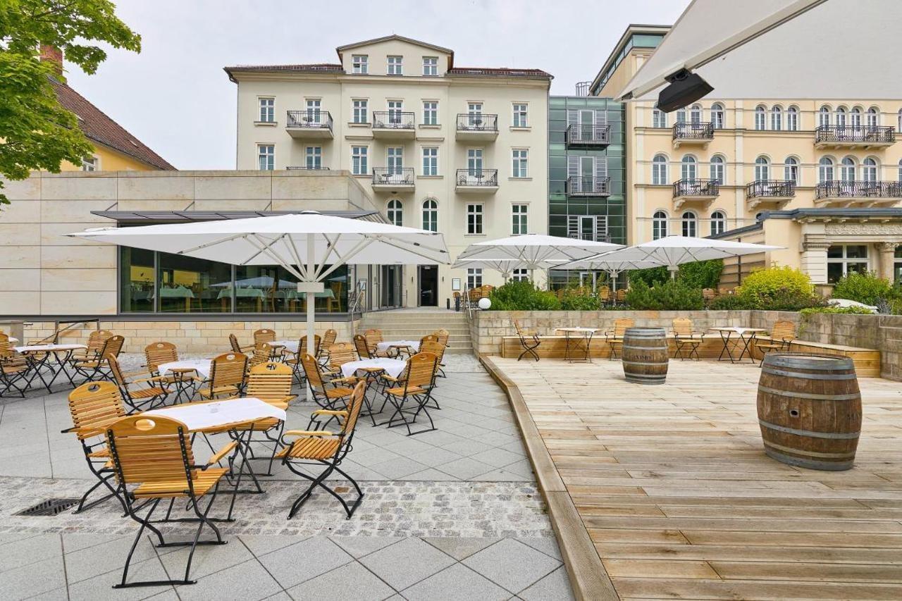 Hotel Elbresidenz An Der Therme Bad Schandau Esterno foto The terrace of the restaurant